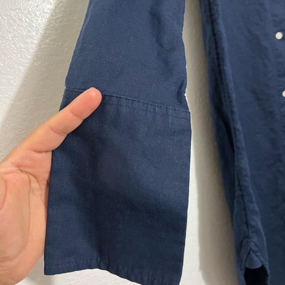 J. Crew beachware linen cotton blend beach shirt dress size XXS - Picture 5 of 15